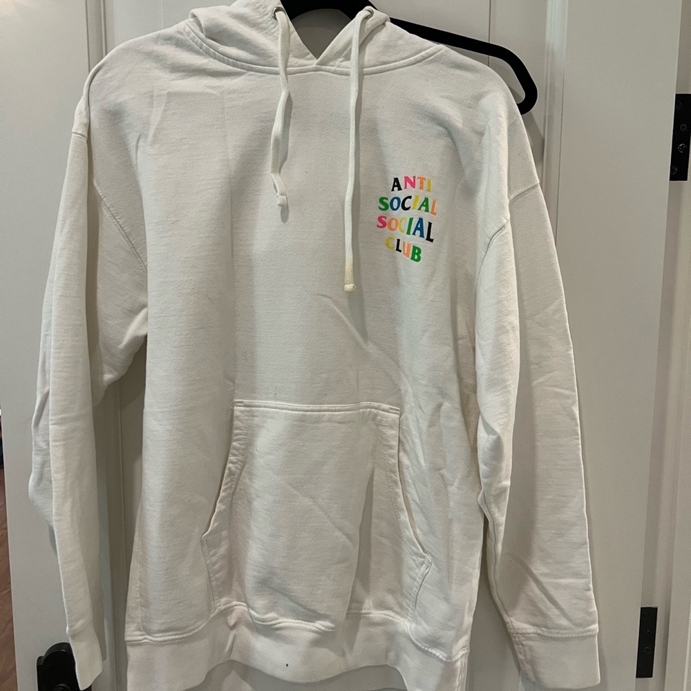 RARE Anti Social Social Club sweatshirt rainbow letters